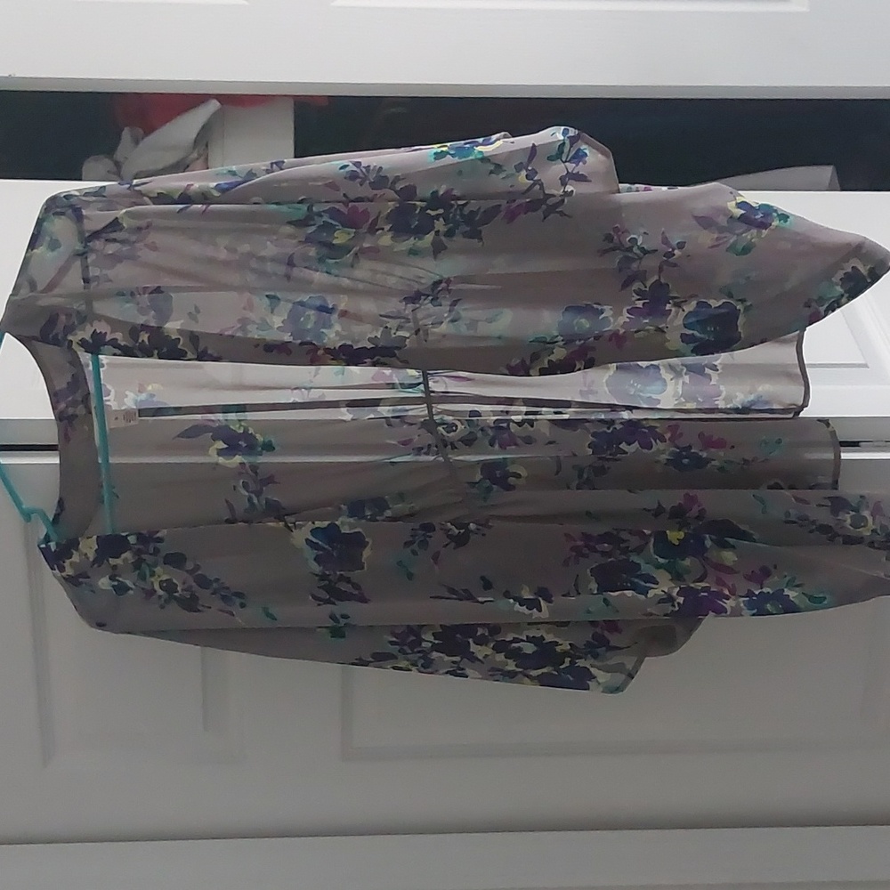 SHEER FLORAL ARIZONA KIMONO XL